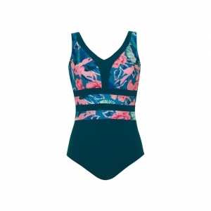 Big Flower 2643 blauw-roze